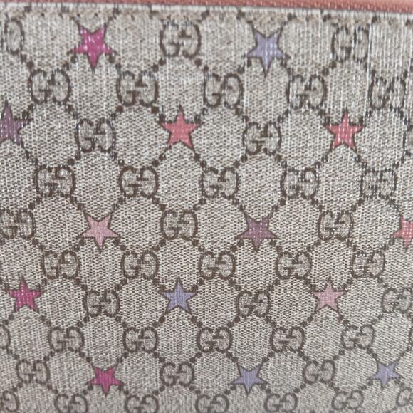 Gucci Micro GG Star Supreme Coated Canvas Zip Around Wallet - Picture 16 of 16